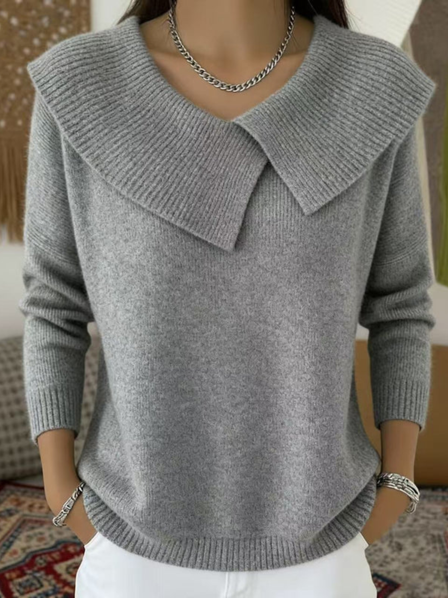 Savannah™ | Soft-Collar Knit Sweater