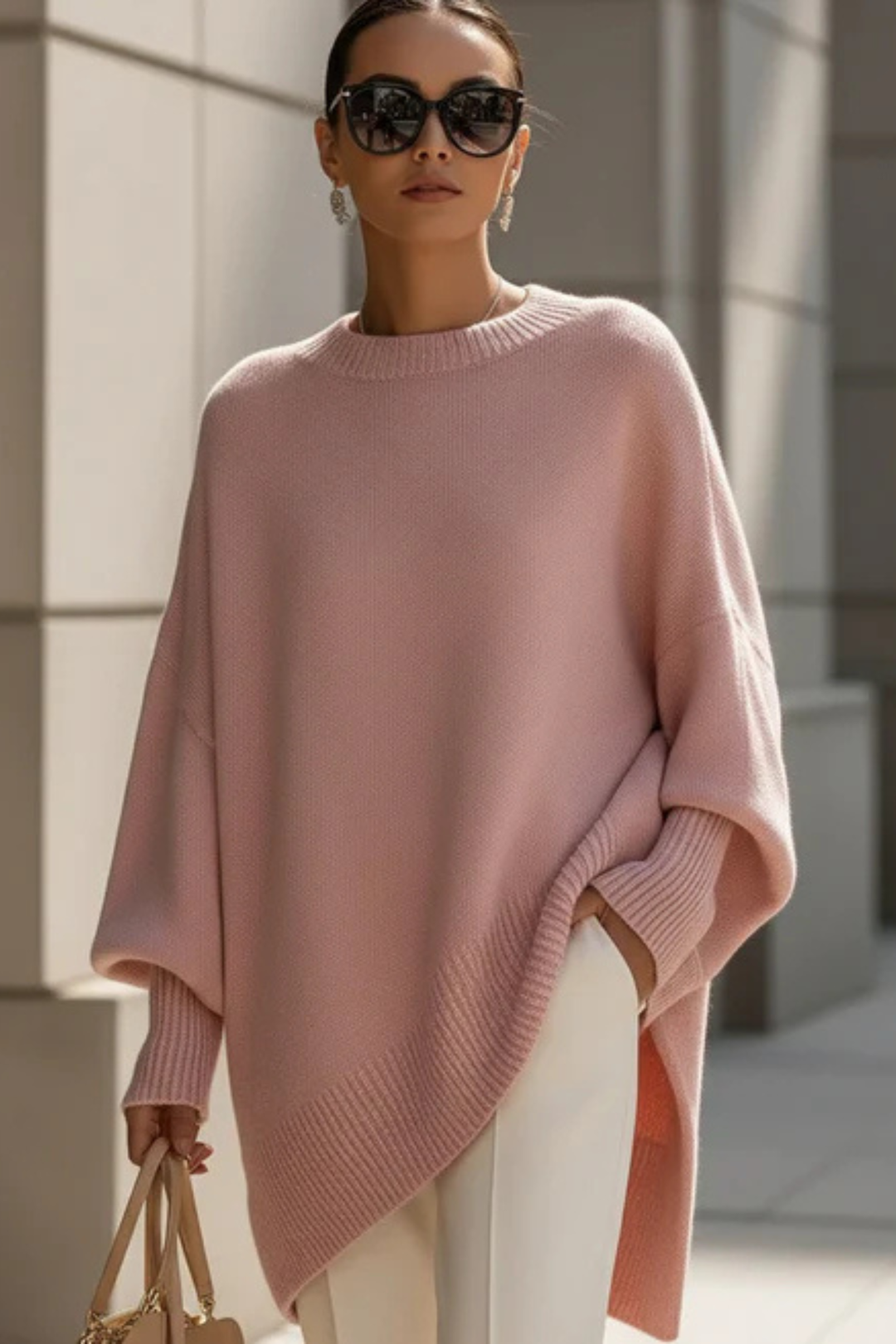 Angela™ | Cozy Knit Poncho