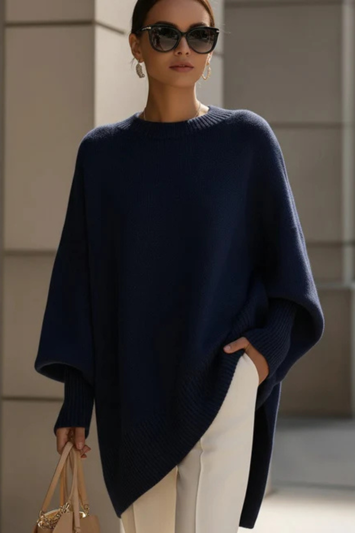 Angela™ | Cozy Knit Poncho