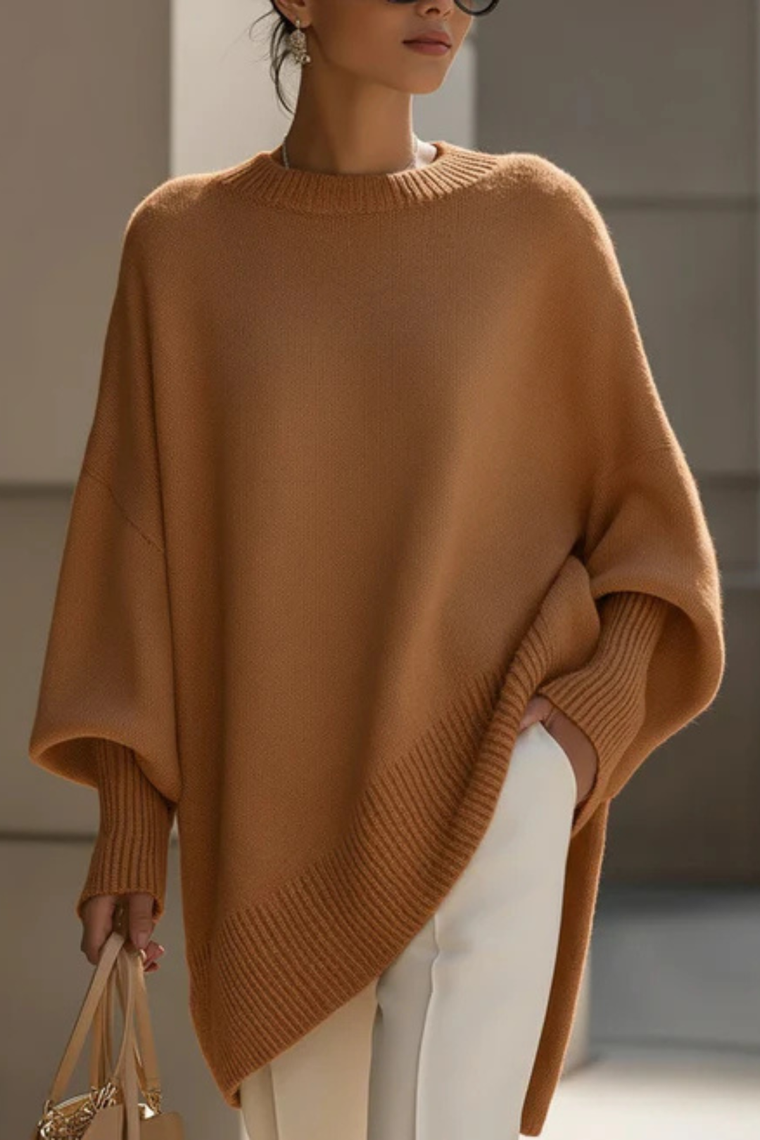 Angela™ | Cozy Knit Poncho