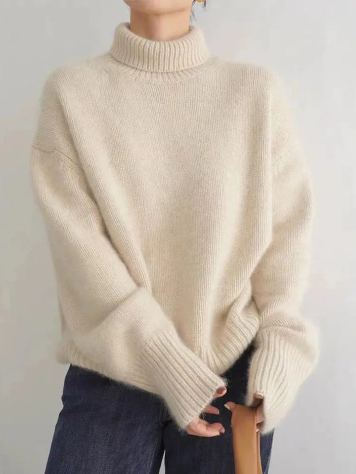 Denise™ | Cashmere High-Neck Sweater