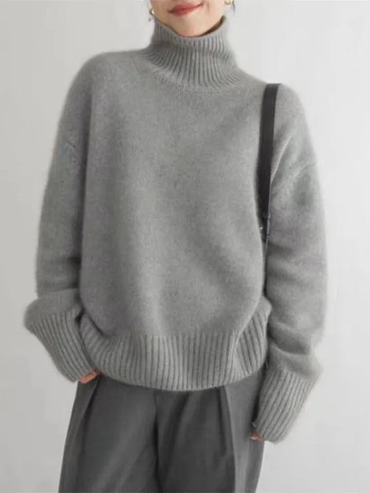 Denise™ | Cashmere High-Neck Sweater