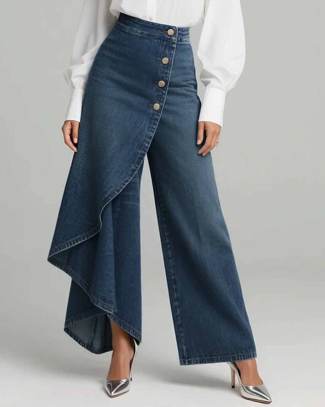Jill™ | Denim Wrap Pants