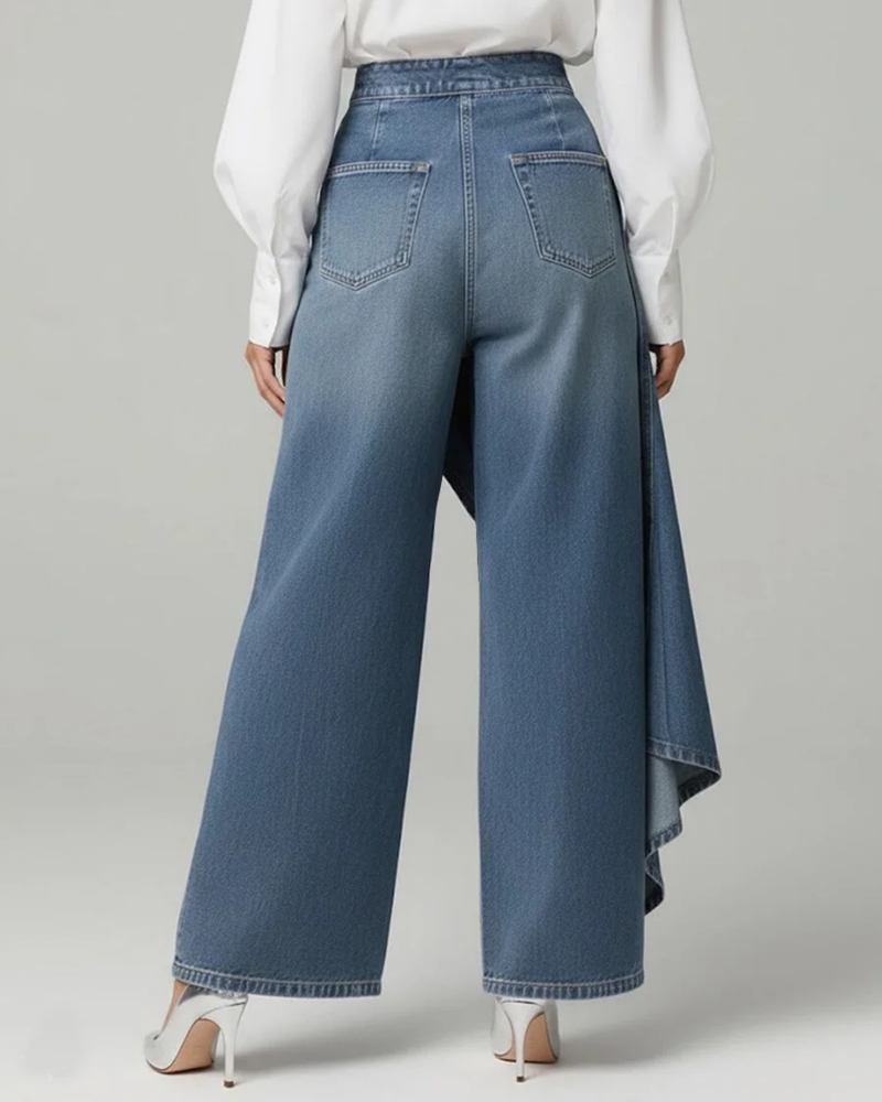 Jill™ | Denim Wrap Pants