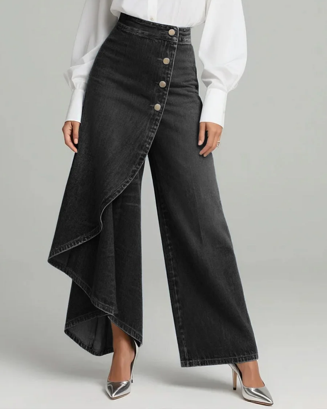 Jill™ | Denim Wrap Pants