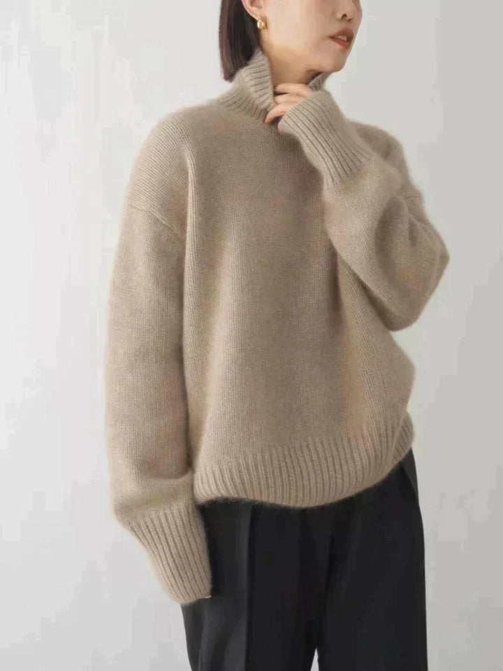 Denise™ | Cashmere High-Neck Sweater