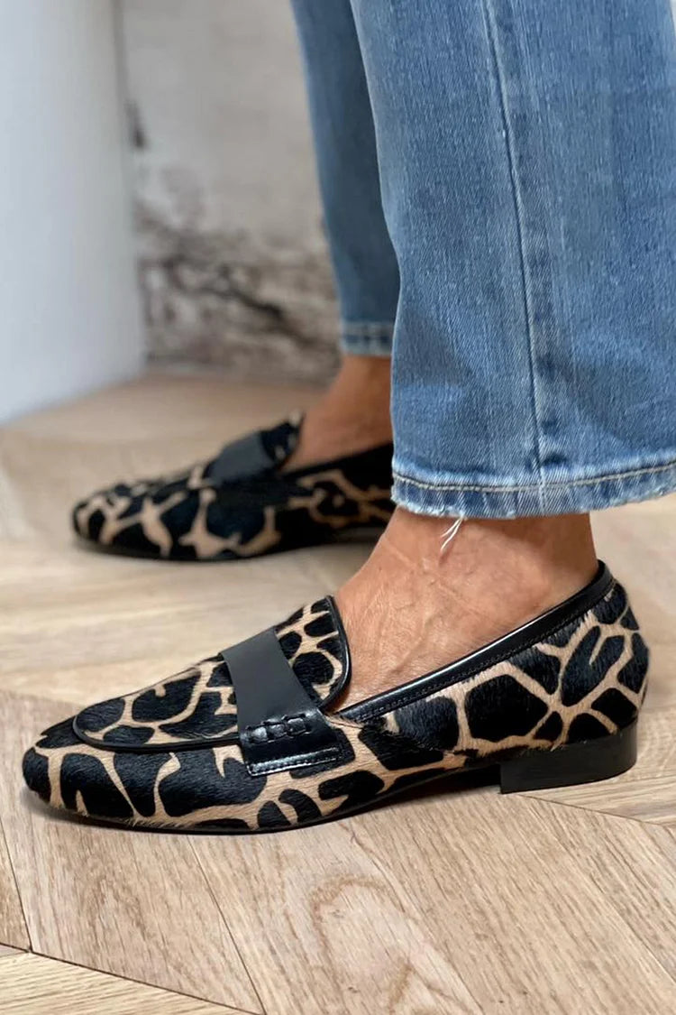 Linnea™ | Animal Print Loafers