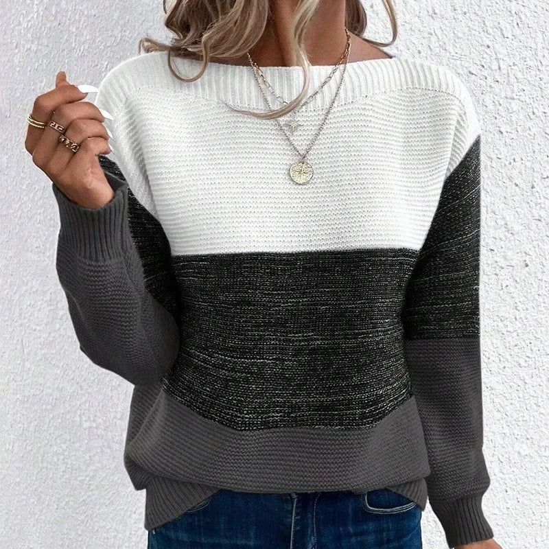 Kylie™ | Contrast Knit Sweater