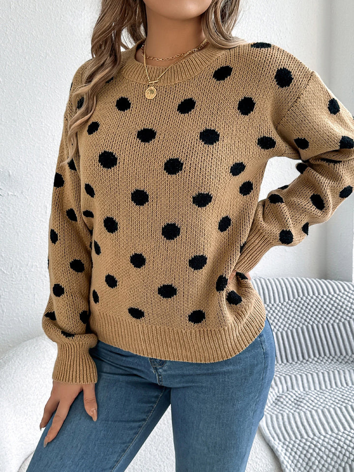 Gracie™ | Polka Dot Knit Sweater