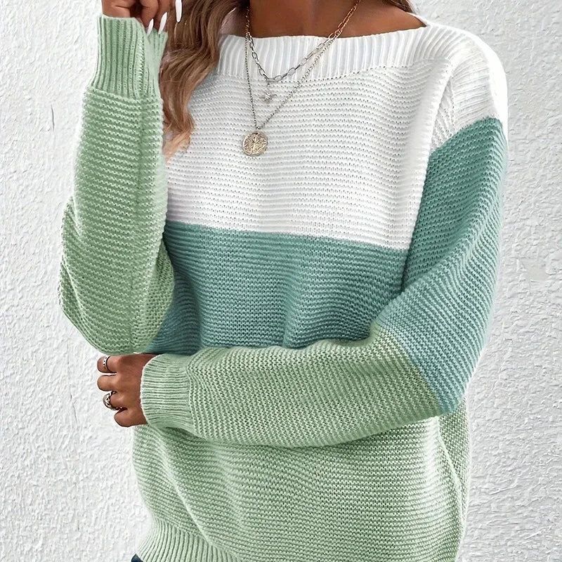 Kylie™ | Contrast Knit Sweater