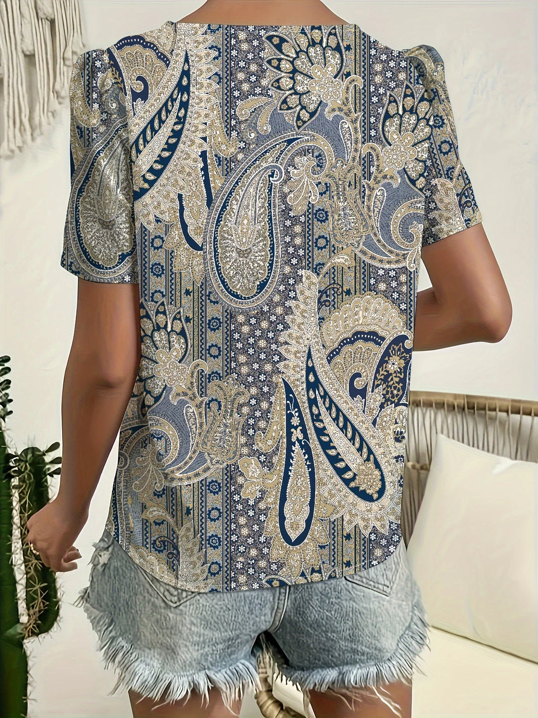 Nova™ | Relaxed Short-Sleeve Blouse