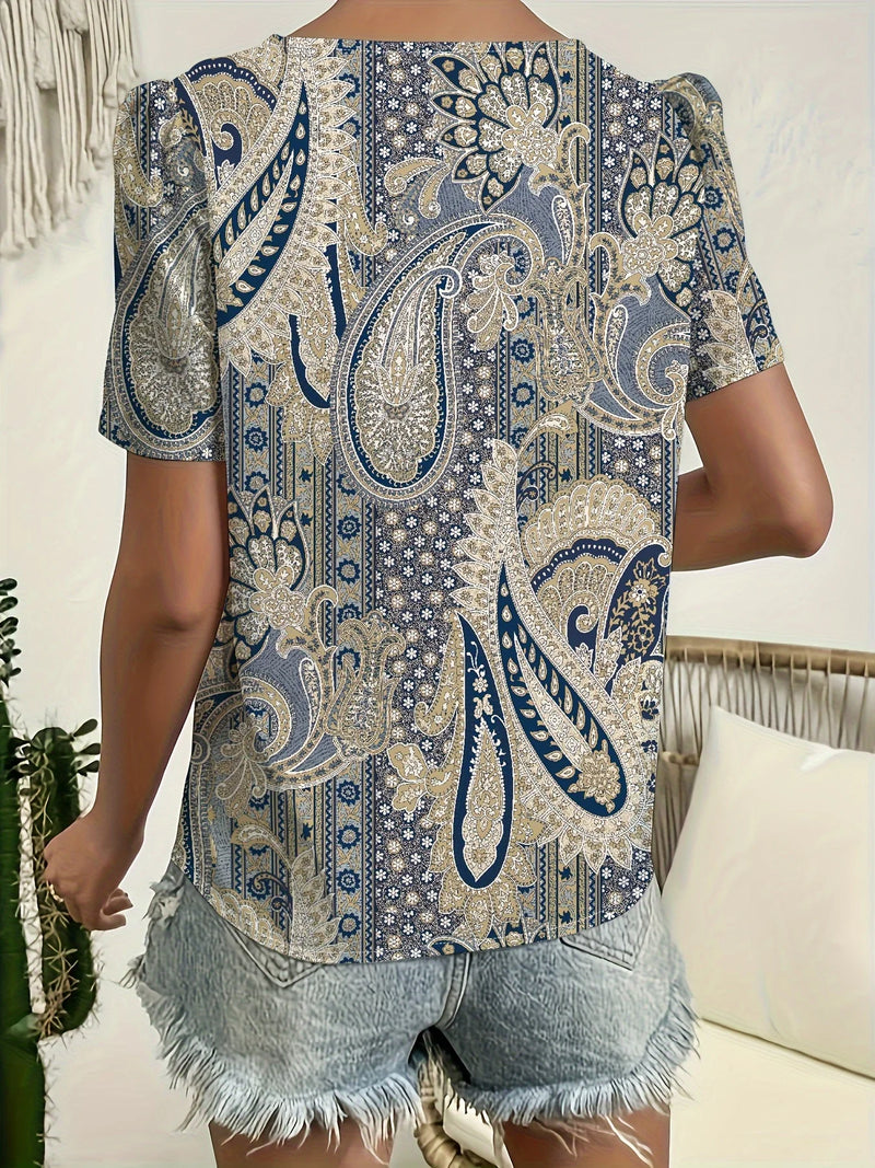 Nova™ | Relaxed Short-Sleeve Blouse