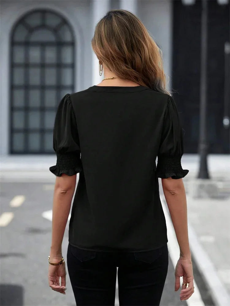 Charlotte™ | Puff Sleeve Summer Blouse