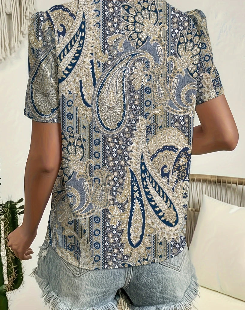 Nova™ | Relaxed Short-Sleeve Blouse