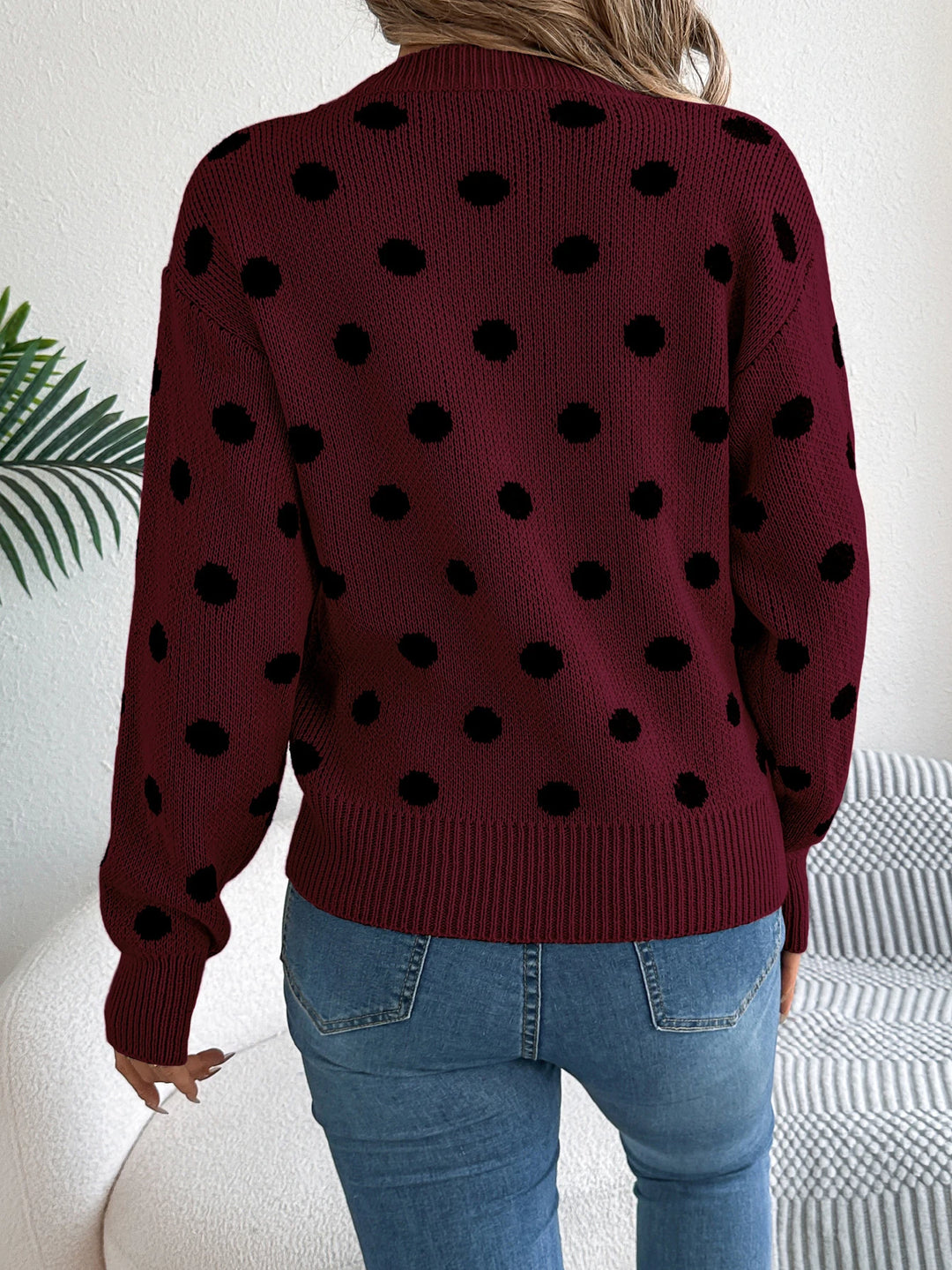 Gracie™ | Polka Dot Knit Sweater