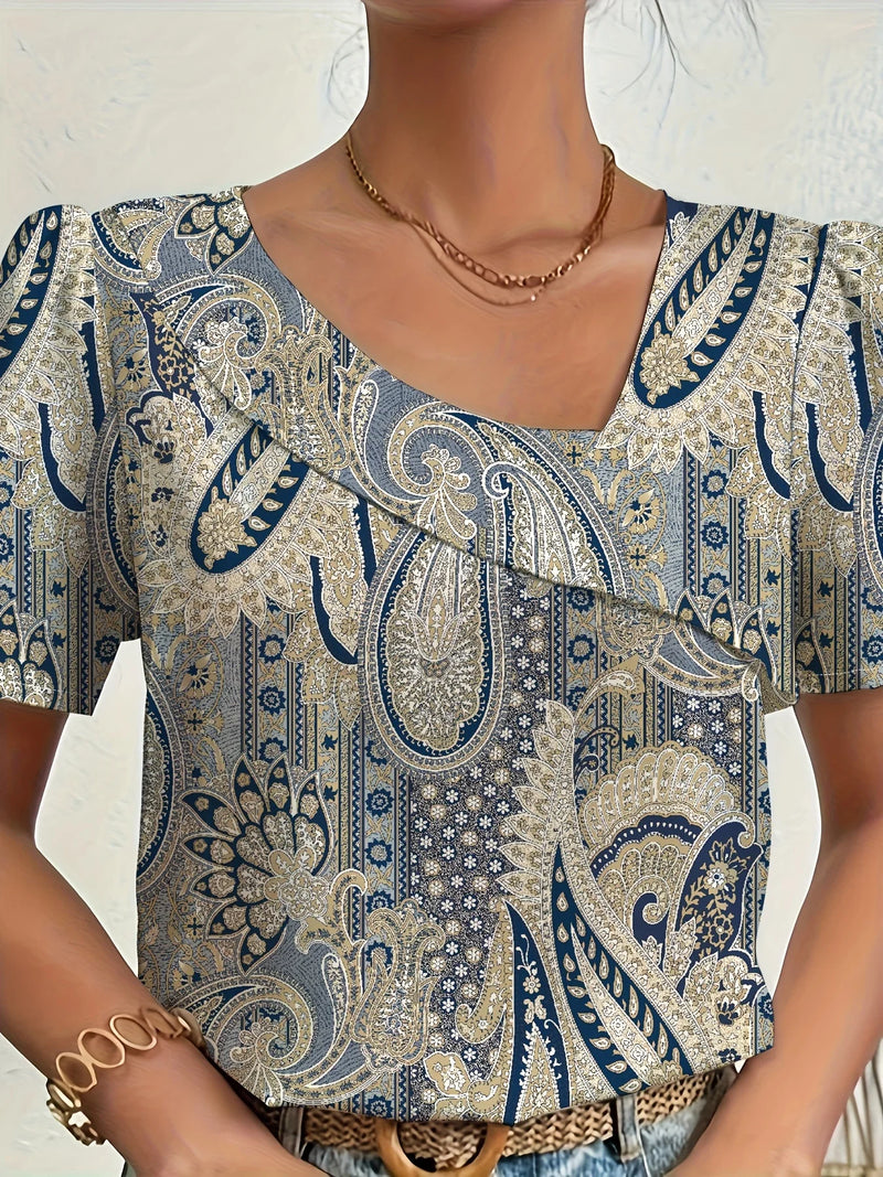 Nova™ | Relaxed Short-Sleeve Blouse