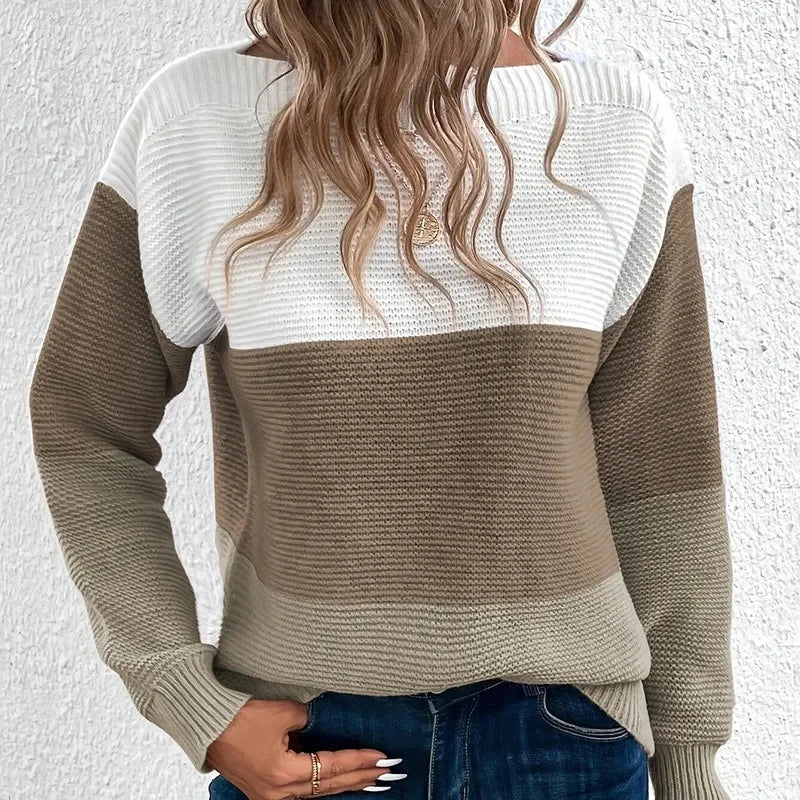Kylie™ | Contrast Knit Sweater