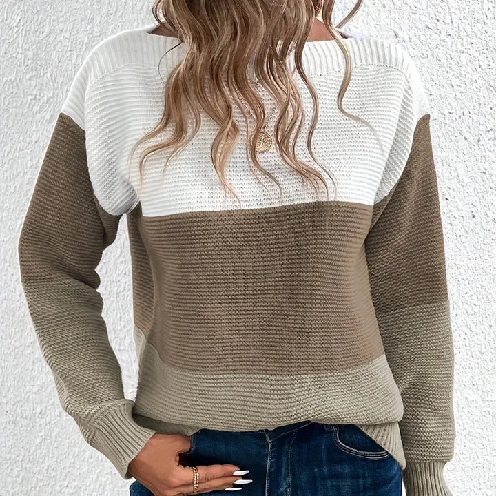 Kylie™ | Contrast Knit Sweater