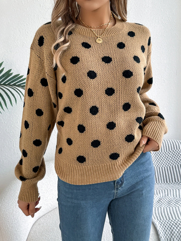 Gracie™ | Polka Dot Knit Sweater