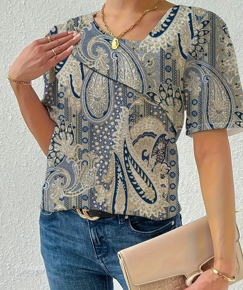 Nova™ | Relaxed Short-Sleeve Blouse