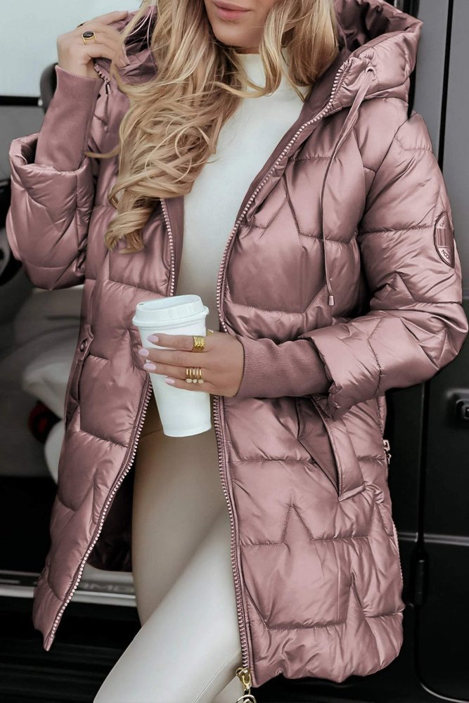 Madison Rae™ | Long Quilted Hooded Jacket